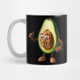 Cute avocado with walnut seed! Mug